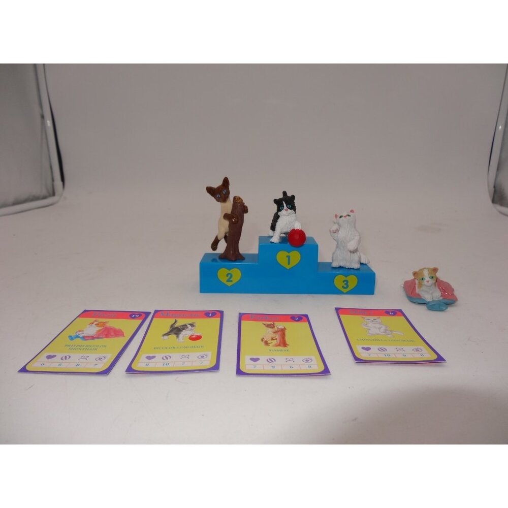 Vintage Hasbro Kitty in my Pocket Collection 1994 with cards and podium
